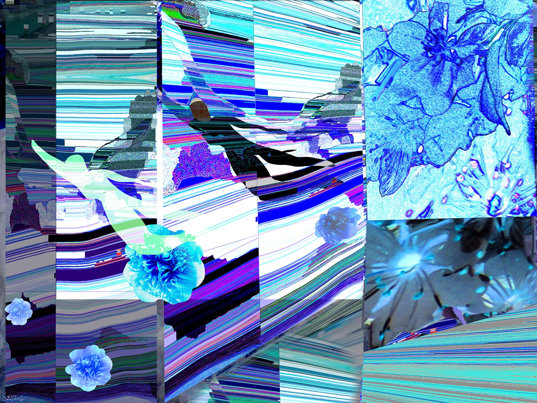 Blue Roses, No. 3 by Deeling C. Gregory