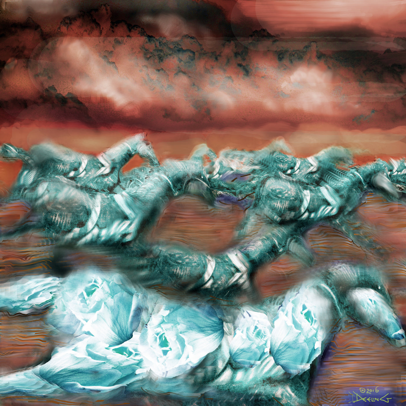 Copper and Blue 2016 by Deeling C. Gregory