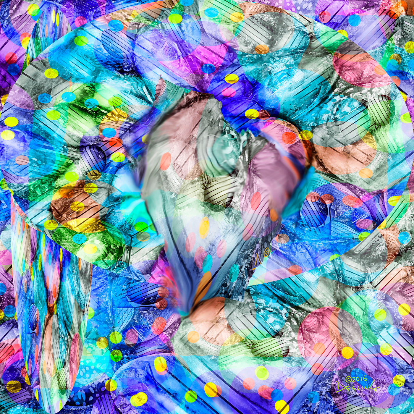 Polka Dottings Loving Large 2016 by Deeling C. Gregory