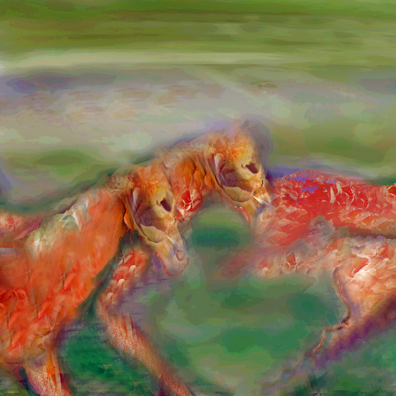 Rose with Horses 2017 by Deeling C. Gregory