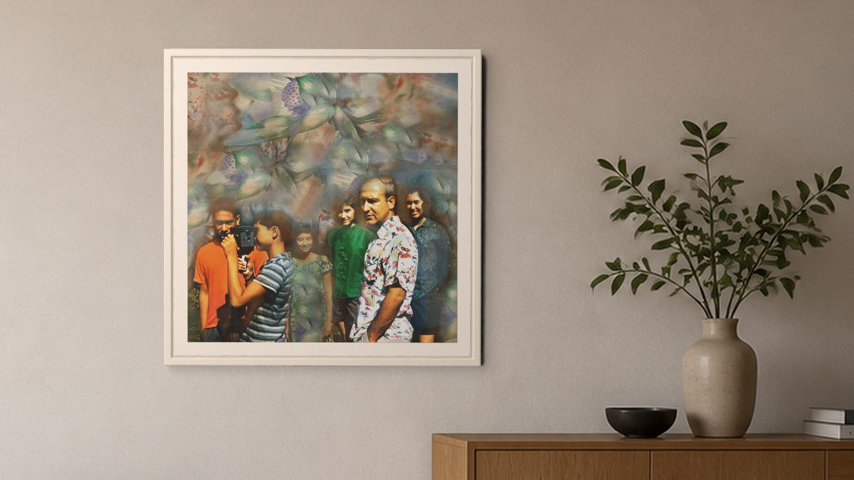 In-room view of Manoa Memories 6.5 2017 Manoa Family, 20 × 20 inch print — Deeling Metric Scene v3