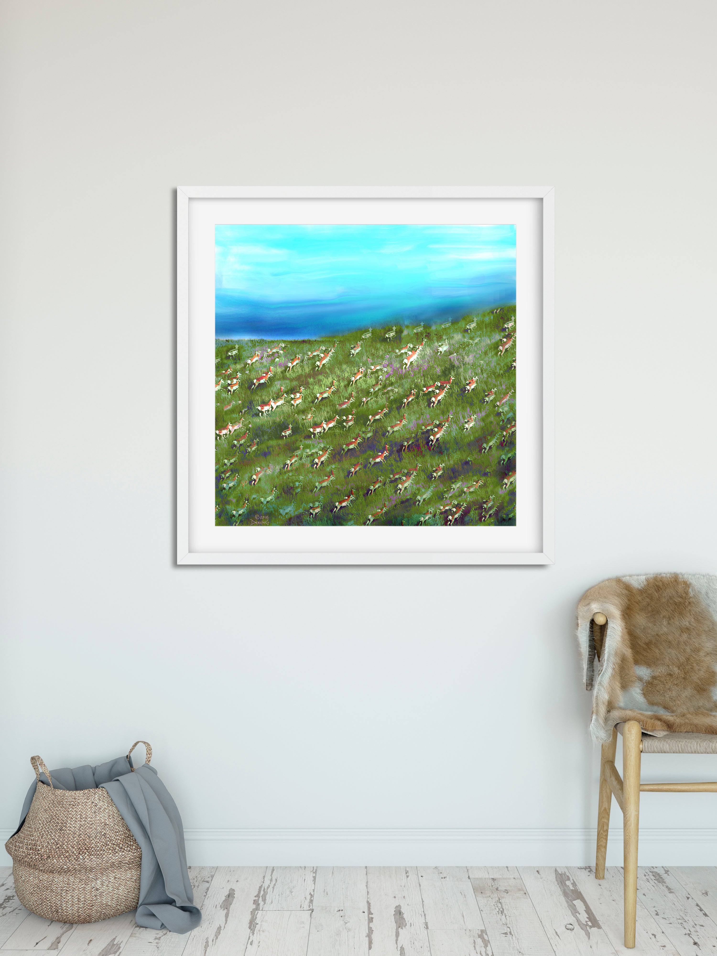 Antelope Incline Archival Art Print by Deeling