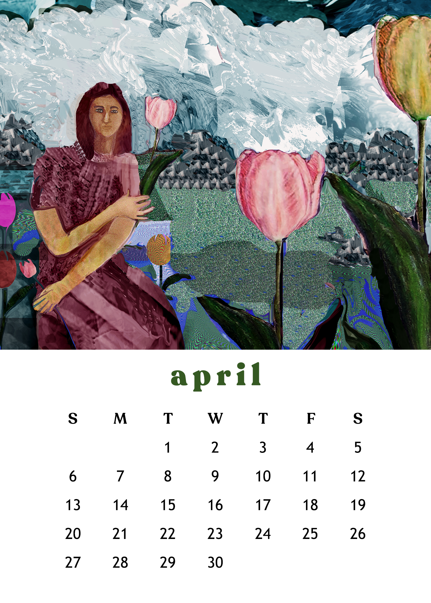 2025 12-Month Art Print Calendar [SOLD OUT!] by Deeling