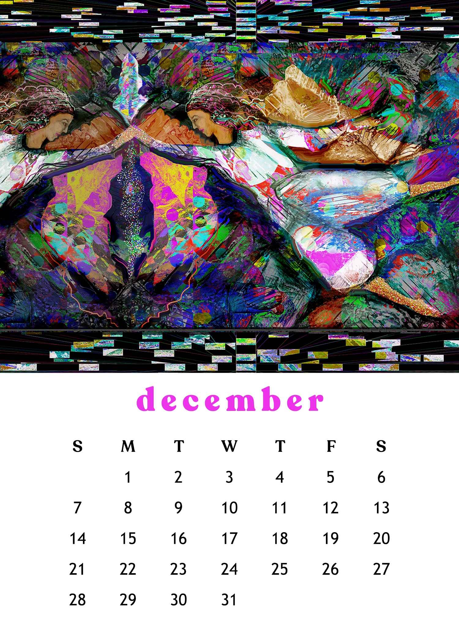 2025 12-Month Art Print Calendar [SOLD OUT!] by Deeling