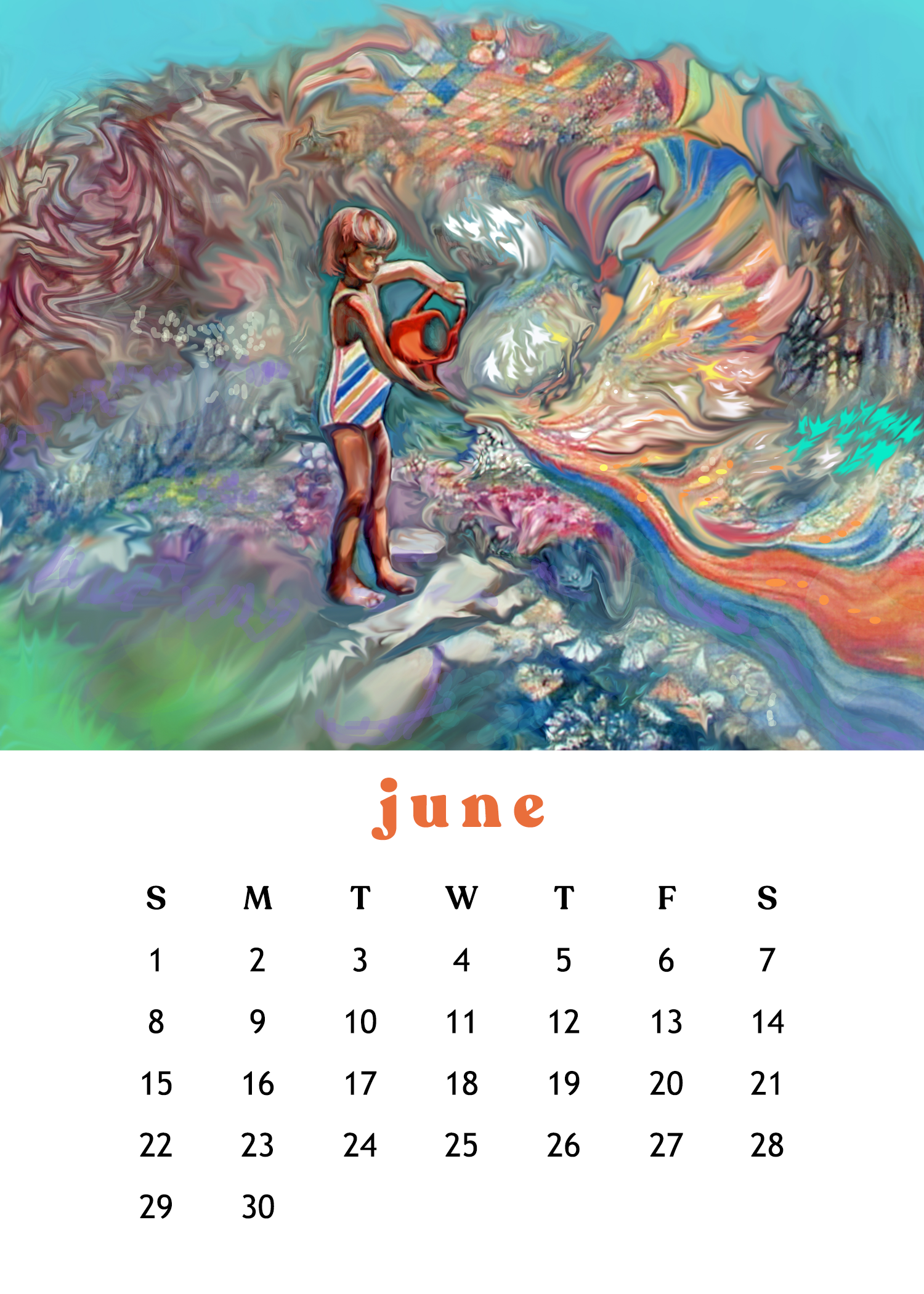 2025 12-Month Art Print Calendar [SOLD OUT!] by Deeling