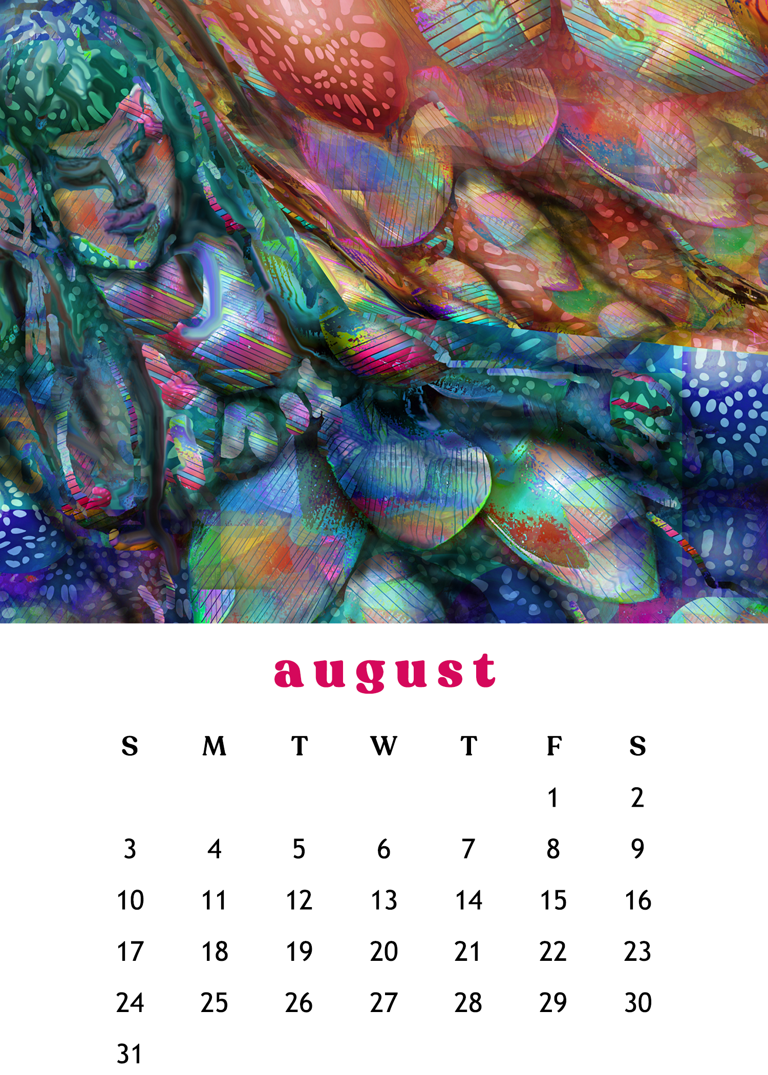 2025 12-Month Art Print Calendar [SOLD OUT!] by Deeling