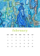 2026 12-Month Art Print Calendar by Deeling