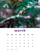 2026 12-Month Art Print Calendar by Deeling