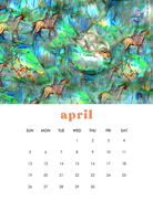 2026 12-Month Art Print Calendar by Deeling