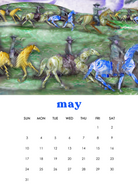 2026 12-Month Art Print Calendar by Deeling