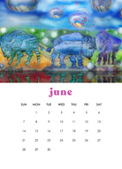 2026 12-Month Art Print Calendar by Deeling