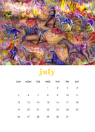 2026 12-Month Art Print Calendar by Deeling