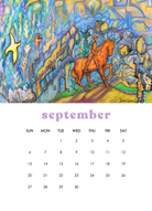 2026 12-Month Art Print Calendar by Deeling