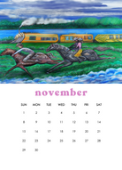 2026 12-Month Art Print Calendar by Deeling