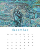 2026 12-Month Art Print Calendar by Deeling