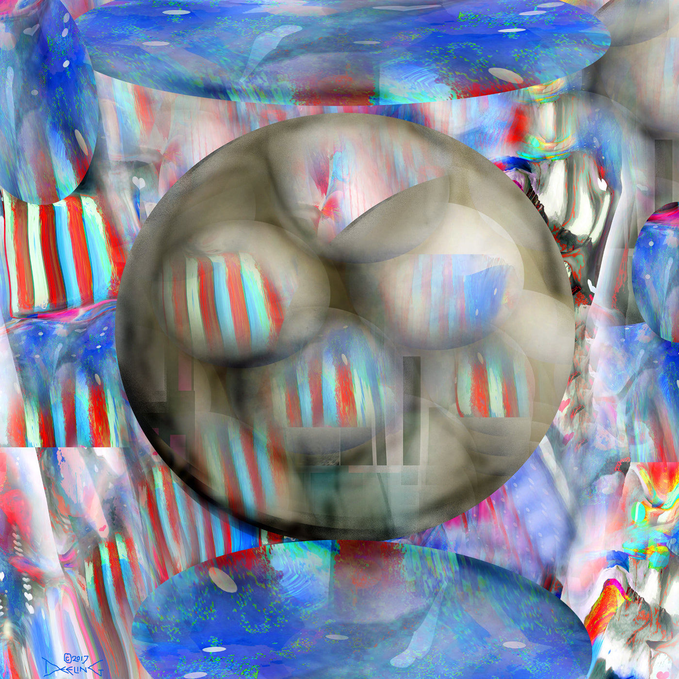 Red, White, and Blurred 2017 by Deeling C. Gregory