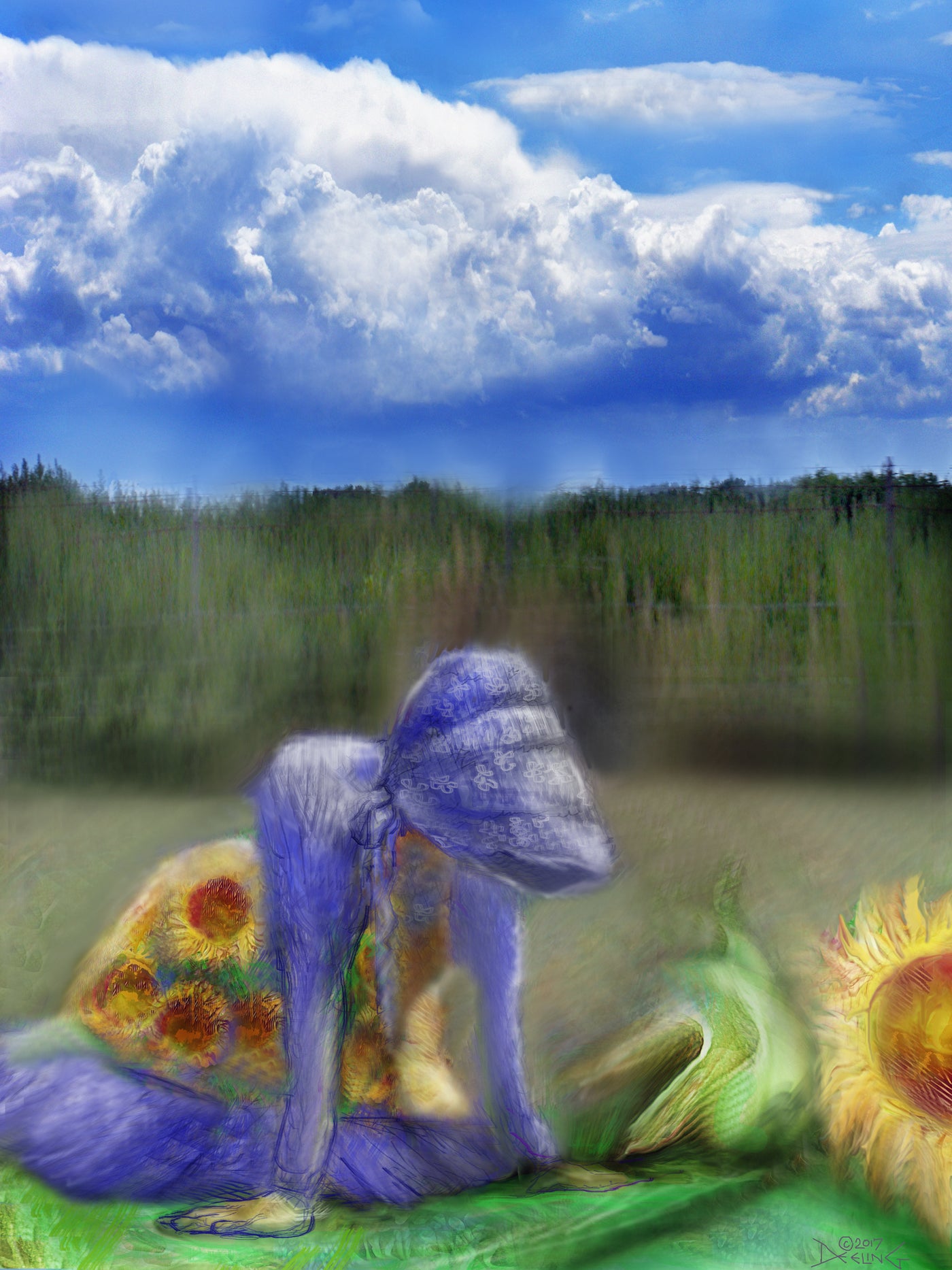 Summer Sunflower 2017 by Deeling C. Gregory