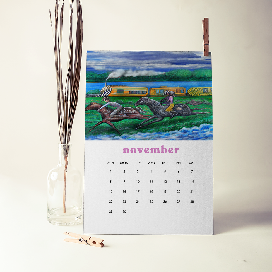 2026 12-Month Art Print Calendar by Deeling