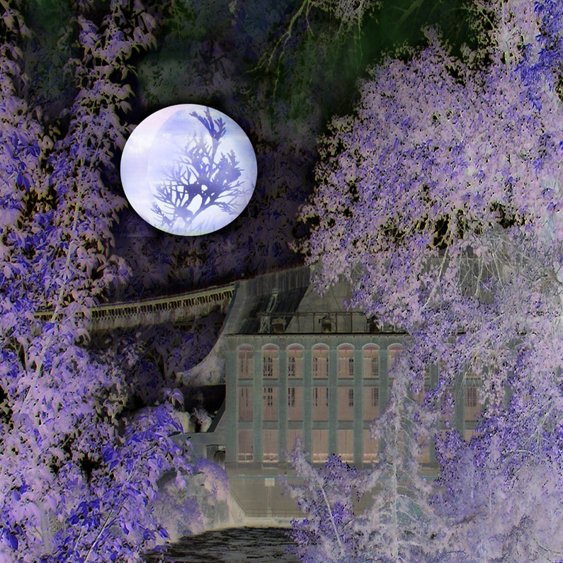 Plum Moon at the Great Falls of the Missouri 2018 by Deeling C. Gregory