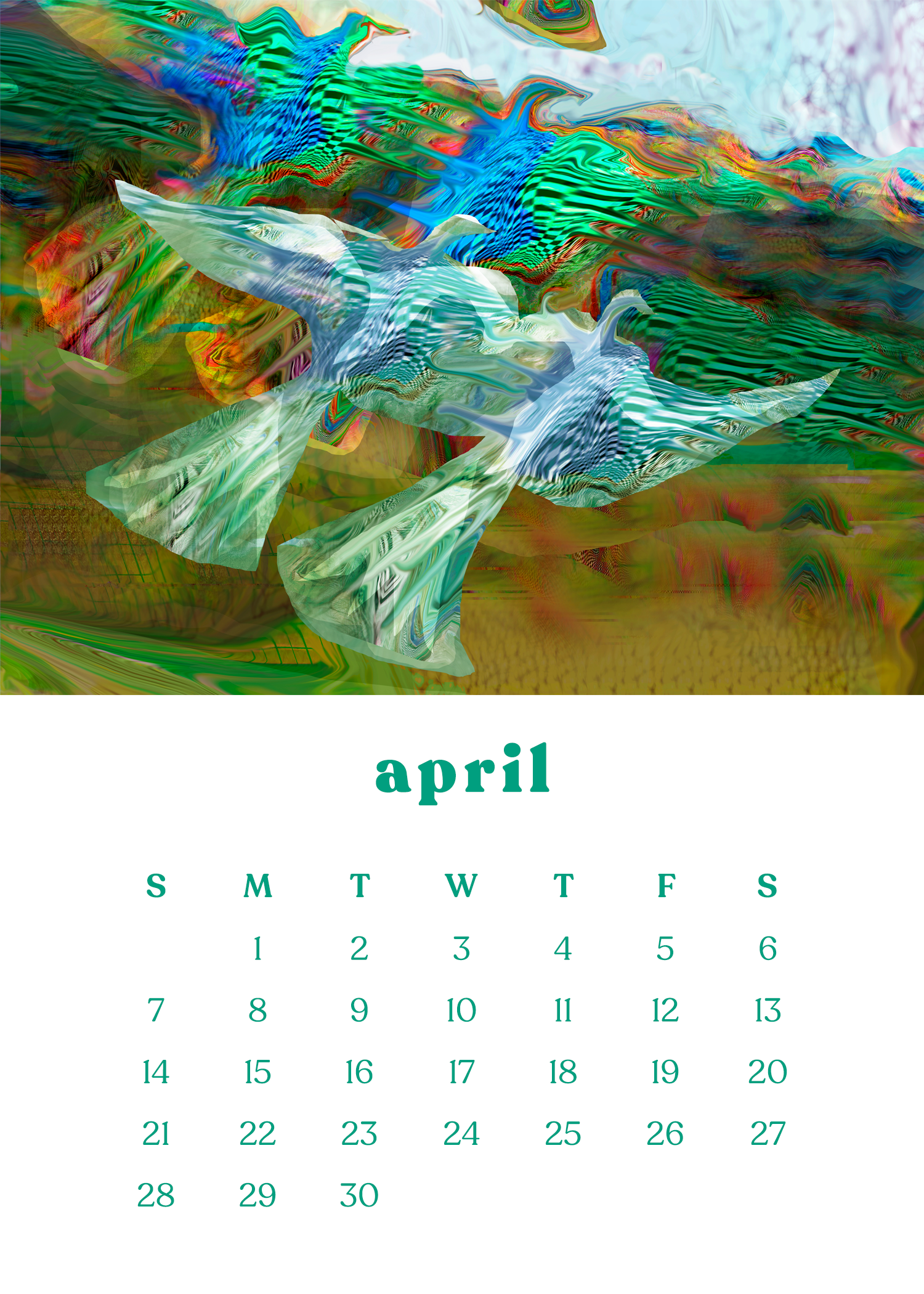 2024 12-Month Art Print Calendar [SOLD OUT!] by Deeling