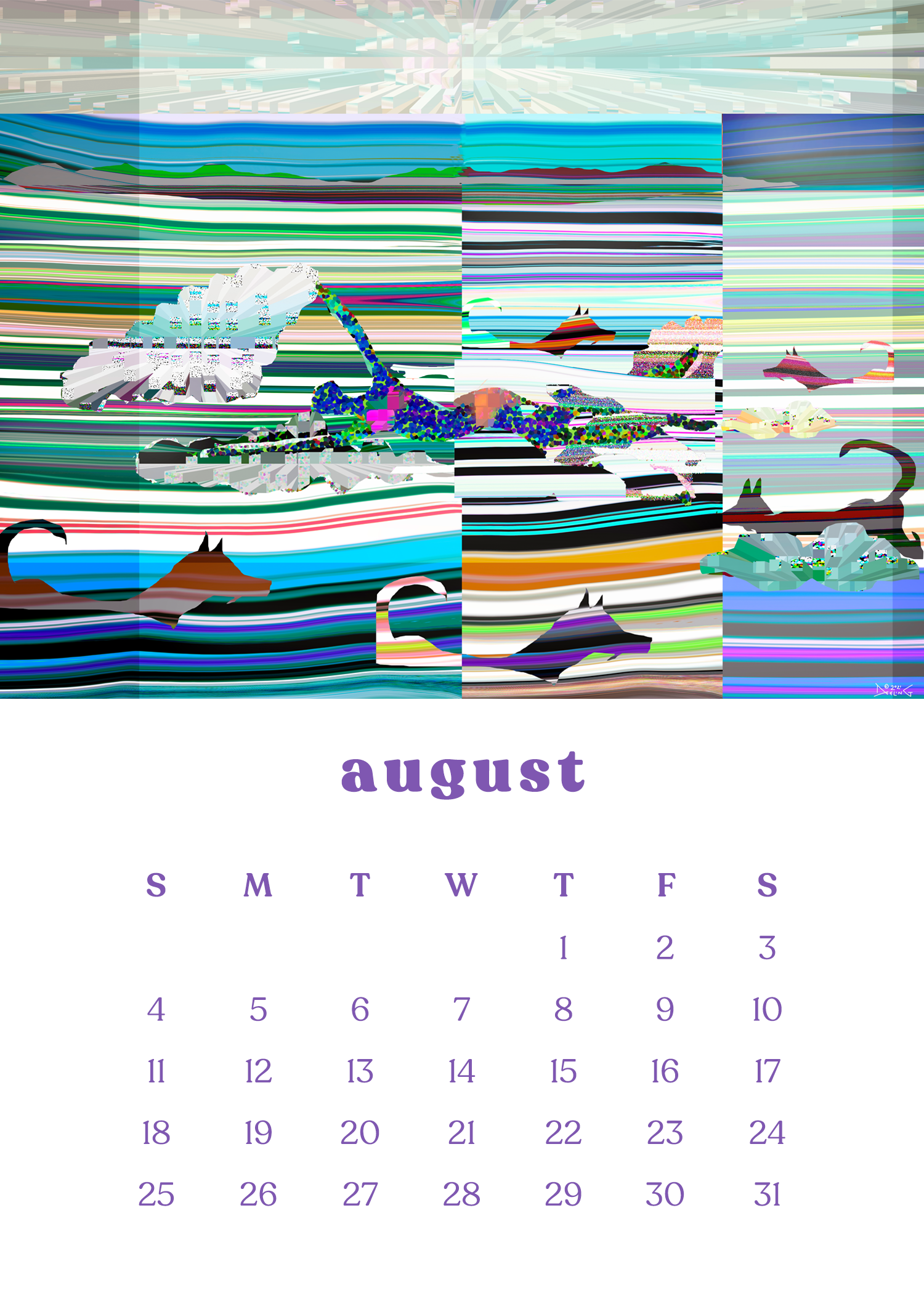 2024 12-Month Art Print Calendar [SOLD OUT!] by Deeling