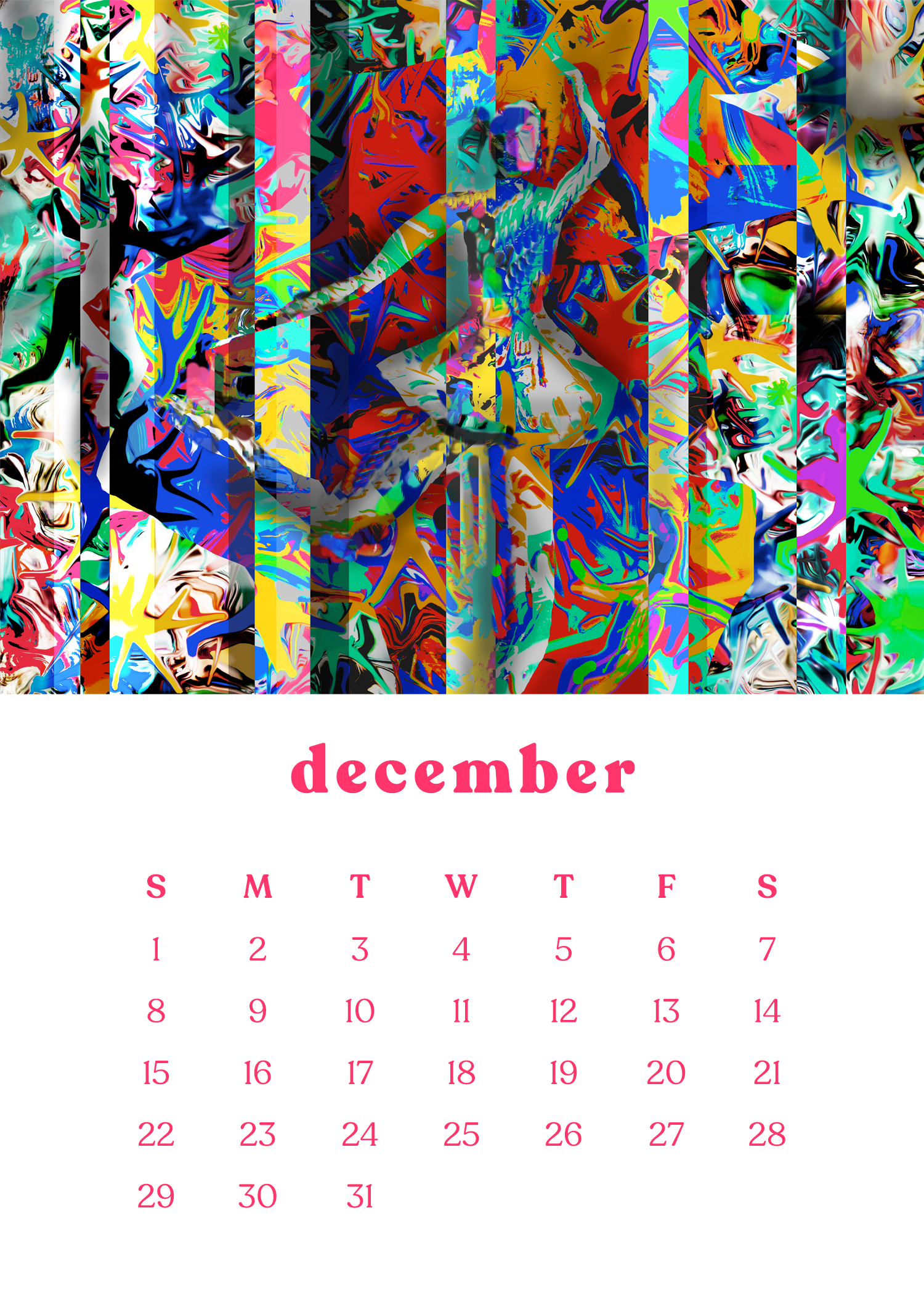 2024 12-Month Art Print Calendar [SOLD OUT!] by Deeling