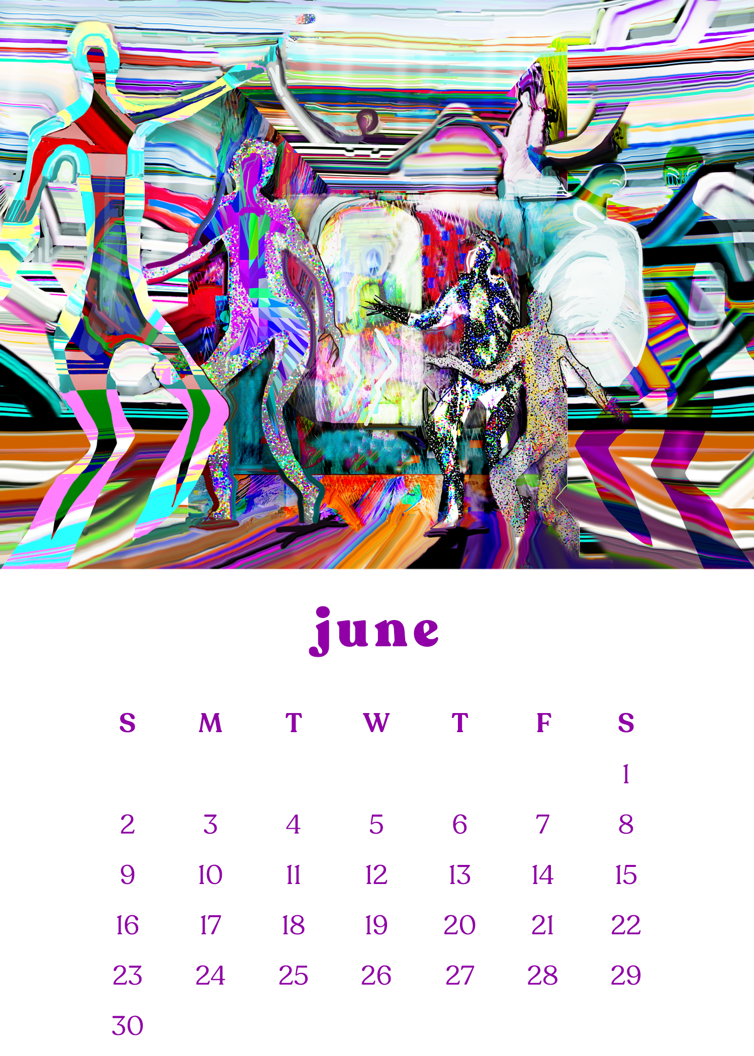 2024 12-Month Art Print Calendar [SOLD OUT!] by Deeling