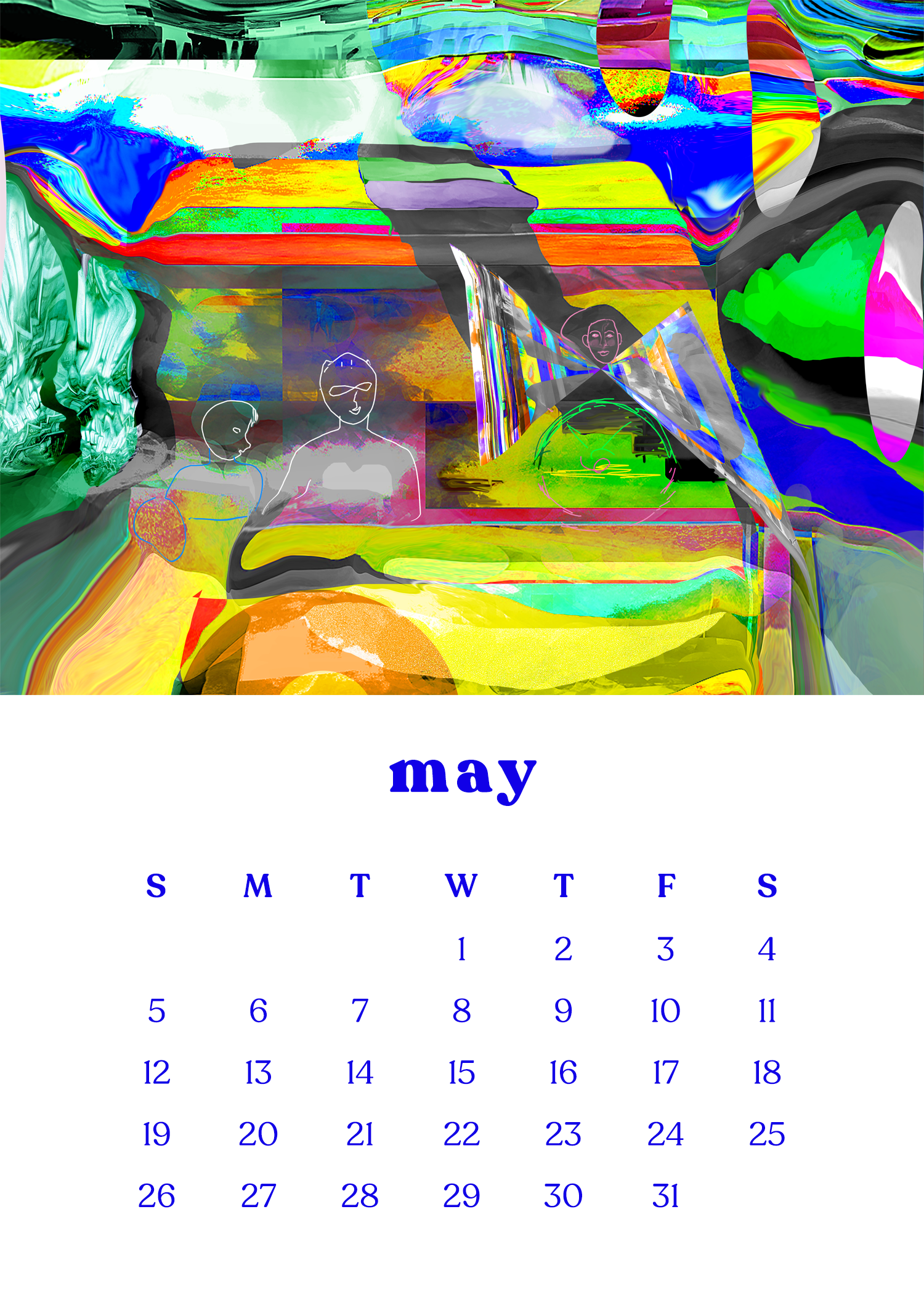 2024 12-Month Art Print Calendar [SOLD OUT!] by Deeling