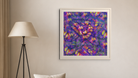 In-room view of Midnight Festivus 2016, 20 × 20 inch print — Deeling Metric Scene v3