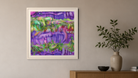 In-room view of P Street 2017, 20 × 20 inch print — Deeling Metric Scene v3