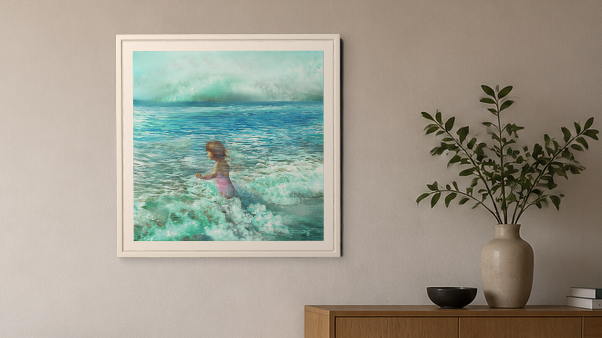 In-room view of Splash It 5.2 2017, 20 × 20 inch print — Deeling Metric Scene v3