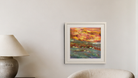 In-room view of Sunset on Horse Hill 2016, 10 × 10 inch print — Deeling Metric Scene v3