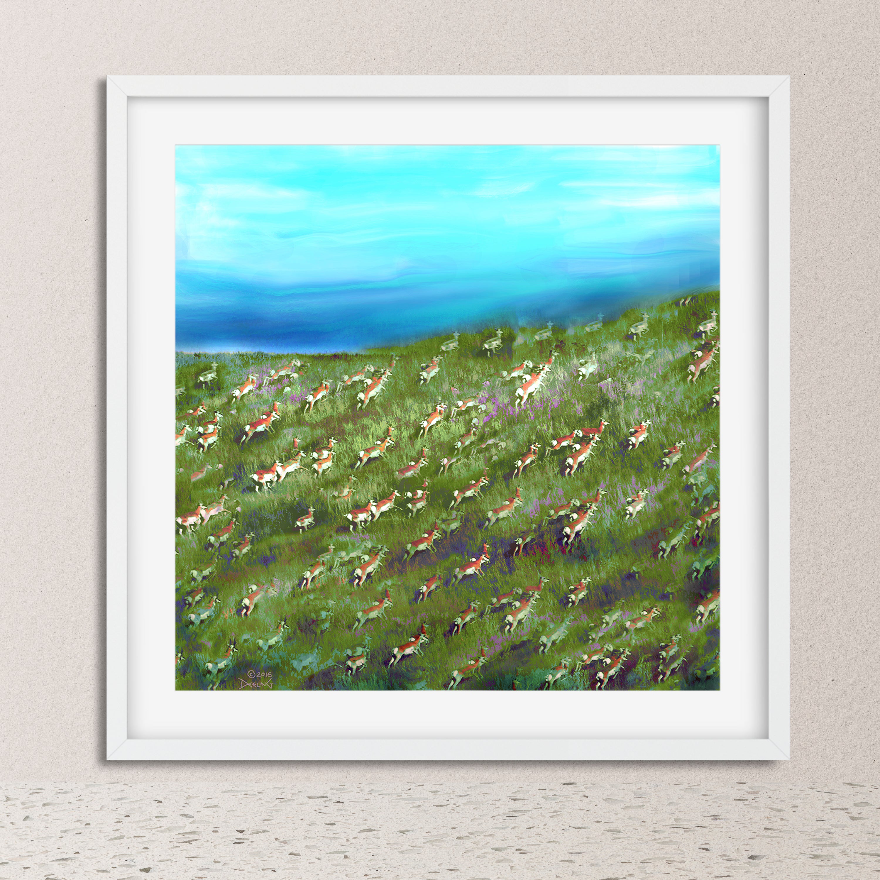 Antelope Incline Archival Art Print by Deeling